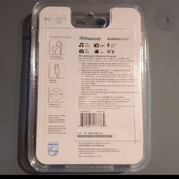 NWT Philips GoGear ViBE MP3 Video Player 4GB - Picture 4 of 4